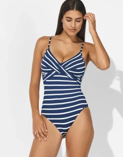 Lidea Bay Games Twist Front Swimsuit - Sea White New