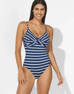 Lidea Bay Games Twist Front Swimsuit - Sea White New