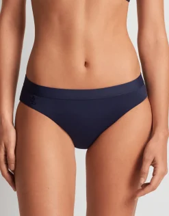 Lauren Ralph Lauren Beach Club Solids Band Hipster Bikini Pant - Dark Navy Clearance