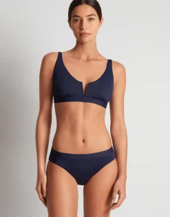 Lauren Ralph Lauren Beach Club Solids Band Hipster Bikini Pant - Dark Navy Clearance