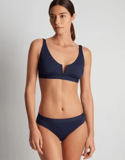 Lauren Ralph Lauren Beach Club Solids Band Hipster Bikini Pant - Dark Navy Clearance