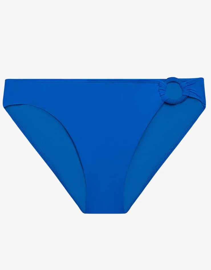 Lauren Ralph Lauren Beach Club Solids Macrame Ring Bikini Pant - Electric Blue Outlet