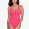 Lauren Ralph Lauren Beach Club Solids Ring OTS Swimsuit - Passionfruit Online