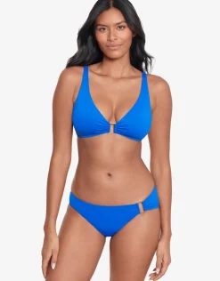 Lauren Ralph Lauren Beach Club Solids Ring OTS Bikini Top - Royal Blue Outlet
