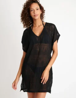Banana Moon Beachsoul Zinia Beach Tunic - Black Hot