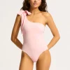 Seafolly Beau One Shoulder Swimsuit - Blossom Fashion