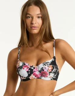 Sea Level Belle Balconette Bikini Top - Black Sale