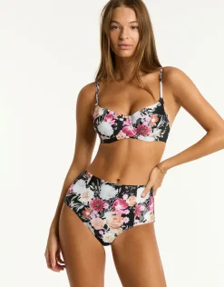 Sea Level Belle Balconette Bikini Top - Black Sale