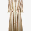 Maryan Mehlhorn Belted Long Dress - Sand Ivory Discount