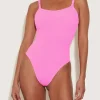 Hunza G Bette Swimsuit - Bubblegum Pink New