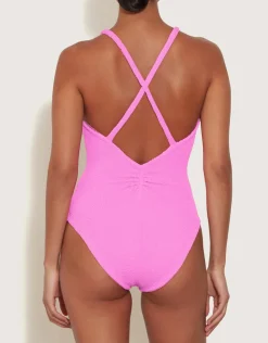 Hunza G Bette Swimsuit - Bubblegum Pink New