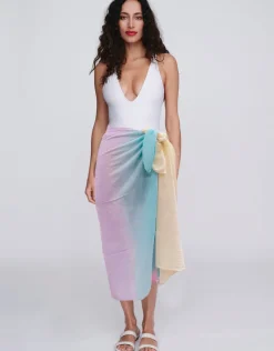 Pia Rossini Biarritz Sarong - Pastels Fashion