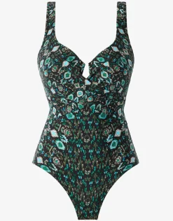 Miraclesuit Bijoux Criss-Cross Escape Swimsuit - Green Sale