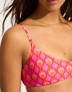 Seafolly Birds of Paradise Bralette Bikini Top - Chilli Red Fashion