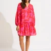Seafolly Birds of Paradise Cover Up Hot