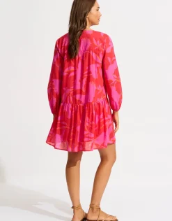 Seafolly Birds of Paradise Cover Up Hot
