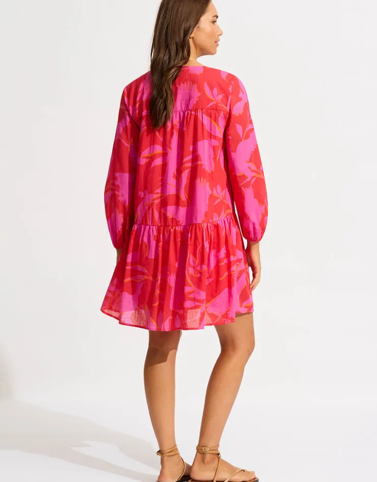 Seafolly Birds of Paradise Cover Up Hot