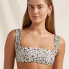Peony Bisou Vacances Crop Bikini Top - Ditsy Floral Best