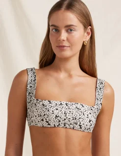 Peony Bisou Vacances Crop Bikini Top - Ditsy Floral Best