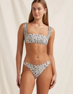 Peony Bisou Vacances Crop Bikini Top - Ditsy Floral Best