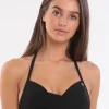 Banana Moon Black Eyro Twist Halter Bikini Top - Black Best