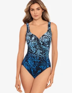 Miraclesuit Boa Blues Its a Wrap Swimsuit - Blue Sale