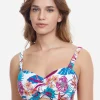 Gottex Bohemian Gypsy D Cup Bikini Top - White Outlet