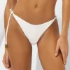 Watercult Boho Grace Tie Side Bikini Pant - Optic White New
