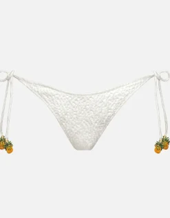 Watercult Boho Grace Tie Side Bikini Pant - Optic White New