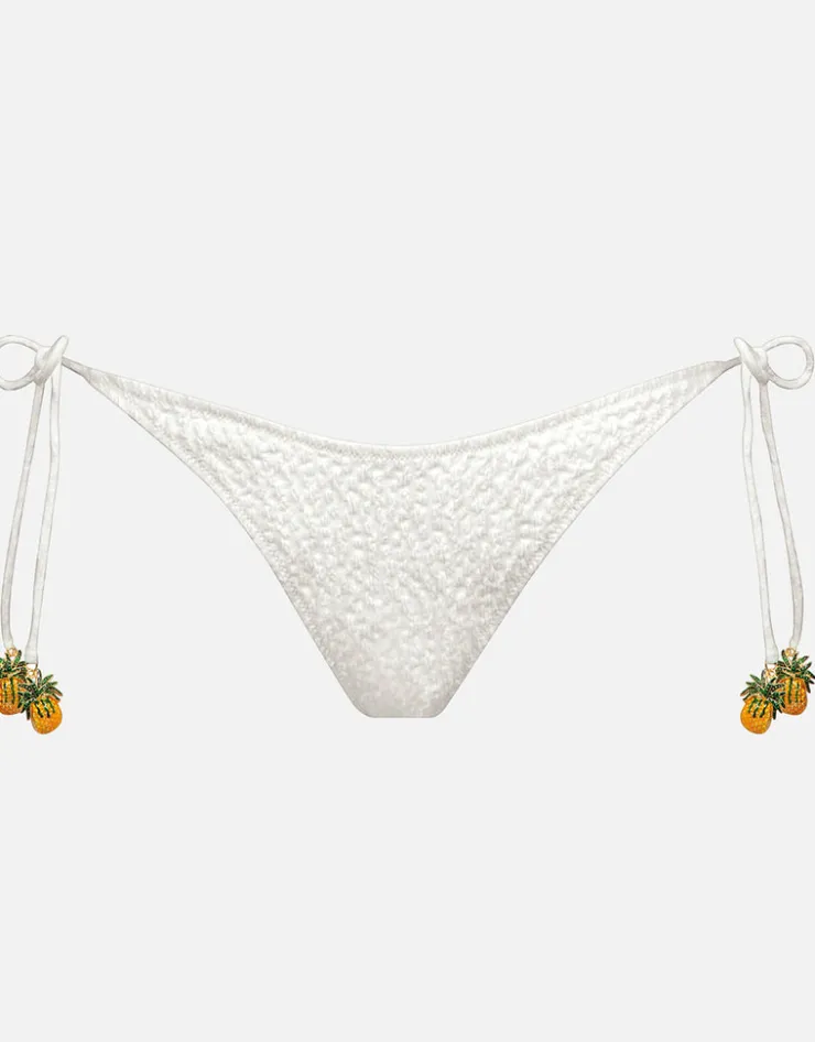 Watercult Boho Grace Tie Side Bikini Pant - Optic White New