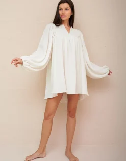 Pitusa Boho Sleeve Mini Dress - White New