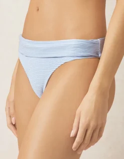 Heidi Klein Bora Bora Fold Over Bikini Pant - Light Blue Sale