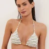 ViX Paula Hermanny Borea Mandy Tri Bikini Top - Stripe Fashion