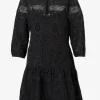 Heidi Klein Borneo Lace Insert Mini Tunic - Black Best