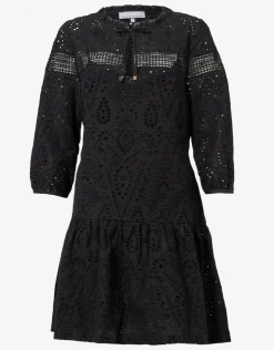 Heidi Klein Borneo Lace Insert Mini Tunic - Black Best