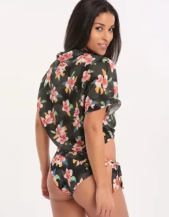 Banana Moon Botalica Kaimi Cropped Shirt - Black Fashion