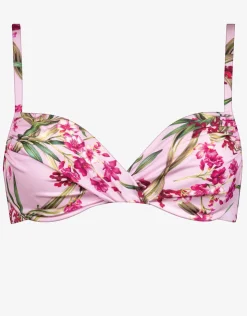 Maryan Mehlhorn Botanique Underwired Bikini Top - Tangy Pink Clearance