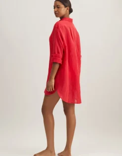 Polo Ralph Lauren Boyfriend Shirt - Coral Hot