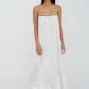 Pitusa Braided Low Back Dress - White Hot