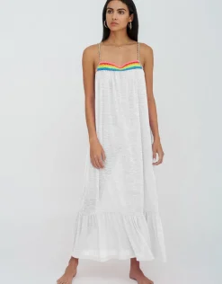 Pitusa Braided Low Back Dress - White Hot