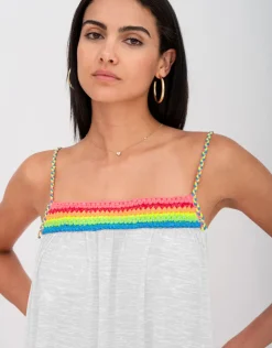 Pitusa Braided Low Back Dress - White Hot