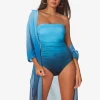 Roidal Brasil Beach Shirt - Blue Ombre Clearance