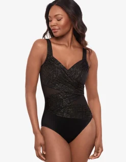 Miraclesuit Brilliante Madero Swimsuit - Black Clearance
