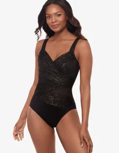 Miraclesuit Brilliante Madero Swimsuit - Black Clearance