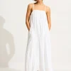Seafolly Broderie Maxi Dress - White Sale