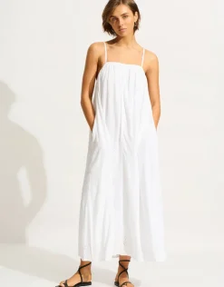 Seafolly Broderie Maxi Dress - White Sale