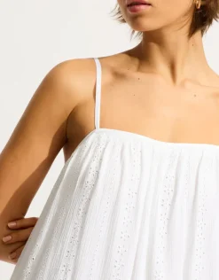 Seafolly Broderie Maxi Dress - White Sale