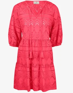 Watercult Broderie Tunic - Luscious Red Sale