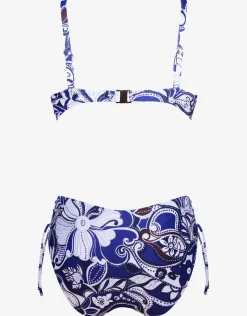 Roidal Cachemire Underwired Bikini Set - Blue and White New