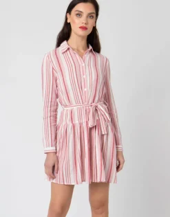 Pia Rossini Calla Dress - White/Red Online